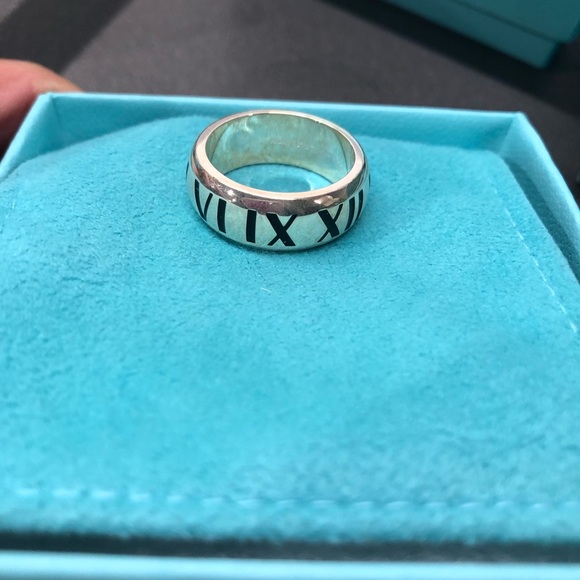 Tiffany & Co. Rare Alta Roman numeral ring 4.5 5 - Picture 2 of 3